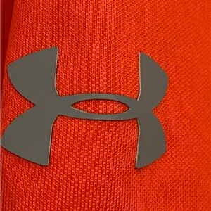 UNDER ARMOUR Men’s Orange Polo Shirt Sz LARGE